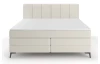 Posteľ boxspring Bergamo 180x200 cm, svetlo krémová látka