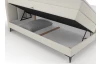 Posteľ boxspring Bergamo 180x200 cm, svetlo krémová látka