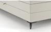 Posteľ boxspring Bergamo 180x200 cm, svetlo krémová látka