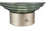 LED stolná lampa nabíjacia Earl 14 cm, zelené sklo