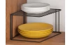 Stojan na taniere do skrinky Lava TouchTherm 25x15 cm, čierny
