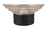 LED stolná lampa nabíjacia Earl 14 cm, jantarové sklo