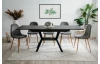 Jedálenský stôl s funkciou rozkladu Hero 160x90 cm, imitácia šedého kameňa
