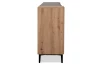 Široká komoda so zásuvkami Nola, dub artisan/čierna