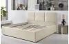 Posteľ Domango 140x200 cm, béžová látka