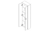 Predsieňová skriňa Astor Cabinet, dub/biela