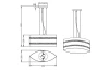 Stropná lampa Nikosia 308700289