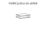 Set políc do skrine (2 ks) šírka 87 cm
