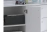 Široká zásuvková komoda Mega 39, biela