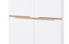 Predsieňová šatníková skriňa so zrkadlom emphis, 65 cm, biela/dub artisan