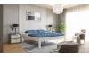 Posteľ Tema Futon 180x200 cm, bielený buk