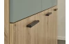 Komoda so zásuvkami Savina 135 cm, dub artisan/šalviová