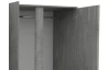 Šatníková skriňa Carlos, šedý beton, 152 cm