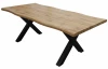 Jedálenský stôl v zaoblenom tvare Mikkel 200x100 cm, divoký dub