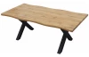 Jedálenský stôl v zaoblenom tvare Mikkel 200x100 cm, divoký dub