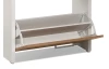 Botník Fulda, biela/medový dub, výška 152 cm