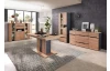 Vysoká komoda s osvetlením Memphis, 145 cm, dub artisan/grafit