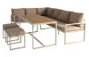 Jedálenská zostava záhradného nábytku Grosseto, béžová