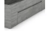 Posteľ so zásuvkami Carlos 140x200, šedý beton