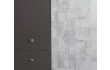 Šatníková skriňa so zásuvkami Terrano, šedá/enigma