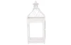 Kovový lampáš Mirja 50 cm, biela antik