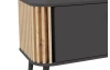 TV skrinka Pure, 138 cm, tmavě šedá/dub artisan