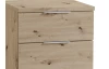 Nočný stolík/skrinka so 4 zásuvkami Smilla, výška 79 cm, dub artisan