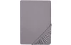Napínacie prestieradlo Jersey Castell 180x200 cm, strieborné