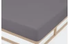 Napínacie prestieradlo Jersey Castell 180x200 cm, strieborné
