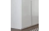 Šatníková skriňa New York D, 225 cm, biela/biely lesk