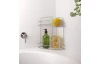 Stojací/závesný rohový regál Reflex Luxy 2, chrometherm