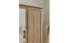 Šatníková skriňa Nadja, 135 cm, dub artisan/zrkadlo
