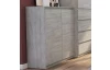 Skrinka Carlos 80 cm, šedý beton