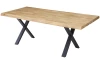 Jedálenský stôl z dubového dreva Chris X, 240x100 cm