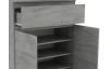 Skrinka so zásuvkou Carlos, šedý beton, 80 cm