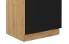 Kuchynská skriňa pre vstavanú rúru Modena,60 cm, dub artisan/čierna