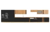 Kuchynská skriňa pre vstavanú rúru Modena,60 cm, dub artisan/čierna