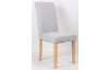 Jedálenská stolička s prešitím Kiki, svetlo šedá látka