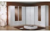Šatníková skriňa Case, 136 cm, biela