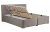 Posteľ Morty 180x200 cm, béžová látka, s matracmi