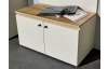 Predsieňová lavica s úložným priestorom Lime 70 cm, béžová kašmír/dub evoke