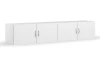 Skriňový nadstavec Case, 181 cm, biely