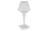 Stolná LED lampa Gixi, imitácia krištáľov