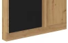 Dolná rohová kuchynská skrinka Modena, 90 cm, dub artisan/čierna