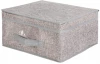 Úložný box s vekom 30x28 cm, šedý