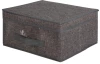 Úložný box s vekom 30x28 cm, šedý