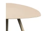 Stolík Mira, priemer 60 cm, béžový