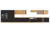 Predná plocha na vstavanú kuchynskú umývačku Modena, 60 cm,dub artisan