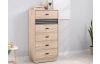 Komoda so zásuvkami Ancona, 60 cm, dub estana/antracit