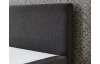 Postel boxspring Aston 160x200 cm, antracitovo šedá látka